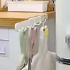 Ganchos retráctiles para espacios estrechos para cocina, baño e inodoro, ganchos adhesivos de pared sin taladro, ganchos extraíbles para gabinetes
