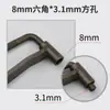 Llave de Extracción de Tornillo de Válvula para Motocicleta y Scooter Llave de Tornillo de Válvula Herramienta de Desmontaje y Montaje Herramienta de Ajuste de Tornillo de Válvula