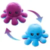 Lindo Peluche de Pulpo Reversible, Muñeco de Pulpo Enojado Famoso en Internet, Peluche de Pulpo Volteable, Pulpo que Cambia de Cara, Pulpo Peculiar
