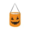 Bolsas de dulces de Halloween transfronterizas, cubos de dulces, bolsas luminosas de Halloween para pedir dulces para niños, accesorios decorativos, cubos de calabaza personalizados