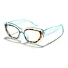 Gafas Raine de montura ojo de gato carey europea y americana con filtro de luz azul para mujer, estilo ins, únicas, montura pequeña que adelgaza el rostro