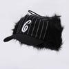Gorra de pana con orejeras bordadas con letras, moda callejera, gorra de béisbol, otoño e invierno, protección para las orejas, cálida, gorra versátil