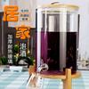 Barril de enzimas de frutas resistente a altas temperaturas, botella de vidrio para vino espumoso de 10 kg y 20 kg, frasco sellado con grifo, barril de vino medicinal con ginseng