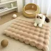 Tapete para Pet Inverno Espessado Macio Gato de Pelo Longo Cama Quente para Outono e Inverno, Tapete de Dormir de Pelúcia para Cachorros, Cama de Gato para Aquecimento de Inverno