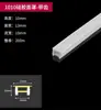 Calha de luz linear LED de silicone flexível embutida na superfície do teto, sem fiação, com placa de cobertura