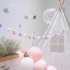 Amazon AliExpress Venda Quente Bola de Pelo Criativa Infantil Bola Decorativa Bandeira de Puxar Cortina de Bola de Pelo Bola de Chuva Faixa
