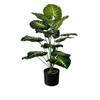 Planta de simulación, planta verde, 18 hojas perennes, paquete de decoración para el hogar, accesorios de fotografía, paisajismo