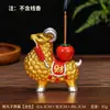 Nuevo incensario de cordero del zodiaco, decoración de oficina, base de incienso de cordero con forma de lingote chino estilo caricatura, decoración de mesa para sala de té