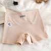 Pantalones de Seguridad para Mujer, Anti-Exposición 10A Antibacterianos Algodón Puro en la Entrepierna Cintura Media Delgados Sin Enrollarse Calzoncillos tipo Boxer, Ropa Interior de Algodón Puro para Mujer