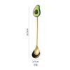 Cuchara tenedor de acero inoxidable, vajilla, juego de cuchara y tenedor de frutas de dibujos animados, cuchara para mezclar café, tenedor de frutas, cuchara de postre