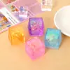 Cubo de Agua Mini Transfronterizo Cubo Pinza Tpr Polígono de Diamante Cubito de Hielo Maltosa Rebote Lento Artefacto de Descompresión