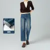Pantalones de pierna recta tipo cigarrillo con bordados, de cintura alta, adelgazantes, elásticos en 4 direcciones, novedad de otoño para mujer