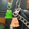 Llavero de Animal Fantasma Lindo Tridimensional Colgante para Bolso de Niña Regalo para Mejor Amiga Colgante de Dibujos Animados