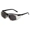Han Meng Gafas Deportivas para Ciclismo de Día y Noche, Doble Uso, Cortavientos, con Visera, para Exteriores, Cortavientos, contra Arena, de Colores, Gafas Polarizadas