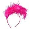 Fábrica de Origen de Nuevos Accesorios Halloween Flor de Plumas Accesorios para el Cabello Flor para la Cabeza Venta al por Mayor Diadema de Halloween Hebilla para la Cabeza de Mujer