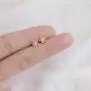 Pendientes de Plata de Ley 925 Estilo Nuevo Primavera Verano Pequeños Celebridad de Internet Douyin Más Vendidos Pendiente Simple Moderno Estudiante Mujer Noche