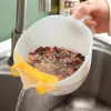 Taza medidora de líquido para huevos de gran capacidad, grado alimenticio, con marcas, 1000 ml, con malla filtrante, adecuada para hornear, batir huevos y medir arroz