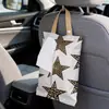 Bolsa de Pañuelos para Coche con Estampado de Leopardo Personalizada, Caja de Pañuelos Colgante para Coche, Bolsa de Pañuelos Colgante Creativa para Mujeres en el Coche