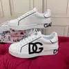 Zapatos Casuales de Cuero Genuino Cross-Border Dg Europeos, Tenis Blancos para Hombre, Versátiles Zapatos Deportivos Blancos de Cuero con Correa de Velcro y Diseño Slip-On