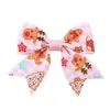 Acessórios de Cabelo Personalizados para Meninas de Natal Transfronteiriços Tecido Estampado Alce Acessórios de Festa Princesa Grampo de Cabelo Grampo de Cabelo 4791