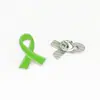Broches y Accesorios de Insignias al por Mayor Transfronterizos, Logo de Campaña de Concientización sobre Salud Mental, Insignia de Lazo Verde