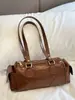 2026 Nova Bolsa de Axila Feminina Retrô Mesclada para Outono Bolsa de Trabalho Versátil de Alta Qualidade Bolsa de Ombro para Passeio