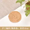 Mantelito de té hecho a mano lino fino marrón Posavasos marrón tejido aislamiento Mantelito marrón juego de té mantelito para tetera aislamiento accesorios para juego de té