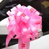 Suprimentos de casamento carro de casamento arranjo de flores fita decoração laço mão flor quarto de casamento decoração suprimentos de casamento