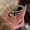 Nuevo Juego de Seis Piezas de Pulseras con Borlas y Campanas de Estilo Chino Versátil Simple de Alto Valor Pulsera para Mejores Amigas Hermanas Elemento Han