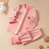 Meninos e meninas de veludo roupa interior térmica terno outono e inverno forrado de lã engrossado terno térmico infantil desossado assentamento pijamas