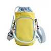 Bolsa esportiva moderna, leve e compacta, bolsa de ombro casual versátil para atividades ao ar livre, bolsa transversal com vários bolsos e porta-garrafa para mulheres