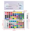 Conjunto de Tinta Aquarela Sólida de 50 Cores 72 Cores Caixa de Lata de Aquarela Pérola Suprimentos para Pintura Artística Arte de Unhas Transfronteiriço