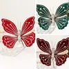 Nuevas decoraciones de Navidad 2026: Adornos de mariposa realistas, Decoraciones navideñas DIY, Adornos colgantes de mariposa