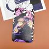 Conjunto de tarjetas periféricas de animación para estudiantes del campus con cordón para colgar en el cuello, deslizante, de plástico rígido, para control de acceso al metro, bolsa para credenciales para hombres