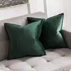 Directo de fábrica terciopelo simple color sólido almohada funda de almohada almohada de cama cojín de borde para sofá dormitorio