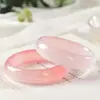 Atacado de fábrica pulseira de jade rosa de rocha de quartzo natural pulseira de jade rosa de raiz de lótus pulseira de pó de jade dourado fornecimento ao vivo