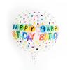 Globo Transparente de 22 pulgadas Feliz Cumpleaños 4D Globo Esférico Transparente Decoración con Arreglo Temático para Fiesta Infantil