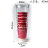 Material PET de grado alimenticio Transparente Almacenamiento de cocina Redondo Tanque sellado para té perfumado 100 Diámetro Tapa de cristal Caja vacía
