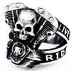 Nuevo Anillo de Cabeza de León para Hombre Hip-Hop Moda Punk Forma de Animal Anillo Joyería de Comercio Electrónico Transfronterizo Regalo