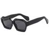 Nuevas gafas de sol de moda con diseño de polígono y contraste distintivo de color para la calle, estilo europeo y americano, sencillas, ligeras y de lujo, estilo de celebridades de Internet.