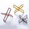 Pieza Colgante de Cristal Pantalla Divisoria Metal Pieza Colgante de Cristal Garra Fija Acero Inoxidable Aleación Galvanizada Herrajes Accesorios de Garra
