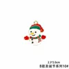Navidad aleación gota de aceite pequeño colgante accesorios Papá Noel árbol de Navidad pulsera collar pendientes accesorios diy