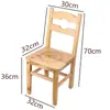 Taburete para Uso Doméstico, Silla de Madera para Niños con Respaldo, Silla para Estudiantes, Silla de Madera Maciza, Taburete de Madera con Respaldo, Taburete Bajo para Adultos