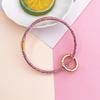 Creativo ins Pegamento Suave Transparente Colorido Diamante Pulsera Llavero Ambiental Anillo de Pegamento Suave Colgante Regalo para Pareja