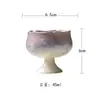 Taza Maestra Cerámica de Pie Alto con Transformación de Horno de Esmalte de Cristal, Taza de Té Especial para Mujer con Boca de Flor, Taza Individual para Juego de Té Kung Fu