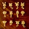 12 Zodíaco Cor Preservação Liga Contas Maré Nacional DIY Cobre Banhado A Ouro Q Edição Jóias Pulseira Pulseira Broche Material Acessórios
