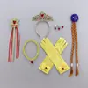 Conto de Fadas de Halloween Varinha Mágica Congelante Presente de Aniversário para Menina Princesa Luvas Coroa Colar Joias