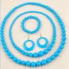 Aretes Retro Europeos y Americanos 2024 Pulsera de Cuentas Color Caramelo Colgante Exagerado Collar Dopamínico traje Joyería Mujer