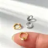Argola Pequena para Orelha, Argola de Orelha Toda em Prata S925, Versátil para Empilhamento, Clipe para Cartilagem da Orelha, Galvanizado, Estrela de Oito Pontas