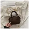 Bolsa de Bolos Boston Estilo Nuevo 2026, Bolso de Mano Moderno y Sencillo, Bolso de Hombro para Mujer Color Sólido Personalizado, Bolso Cruzado